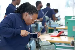 AIDT trains job candidates and Mercedes workers at a training center on the automaker's Tuscaloosa campus.