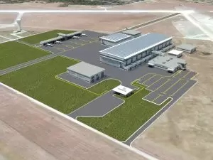 This rendering shows what the Airbus A320 Family Assembly Line will look like when complete.