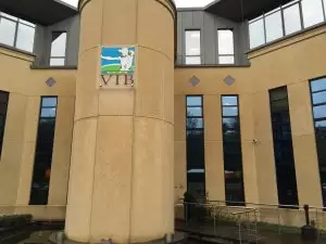 The Alabama group visited VIB, a research organization and incubator, during the trade mission to Belgium.