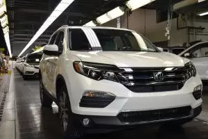 Honda launches mass production of 2016 Pilot SUV