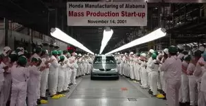 Honda has produced more than 3 million vehicles in Alabama since launching production in 2001.