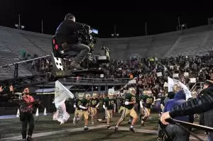 Erwin Brothers filming 'Woodlawn' at Legion Field
