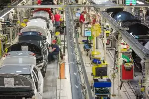 Corollas move down the assembly line at Toyota's Blue Springs, Mississippi, plant. (Image: Toyota)