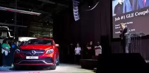 Alabama Gov. Robert Bentley speaks at the Job One Celebration for the new Mercedes GLE Coupe at the Mercedes plant in Tuscaloosa County, Wednesday, April 8, 2015. (Governor's Office, Jamie Martin)