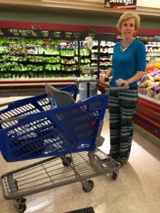 Drew Long invented Caroline's Cart after her struggles shopping with her daughter.