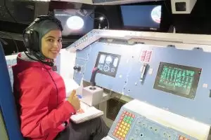 The youngsters from Morocco and Algeria got an up-close glimpse of the challenges faced by astronauts.
