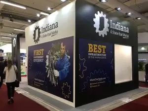 Indiana was among nearly two dozen states with an official presence at the 2017 Paris Air Show.