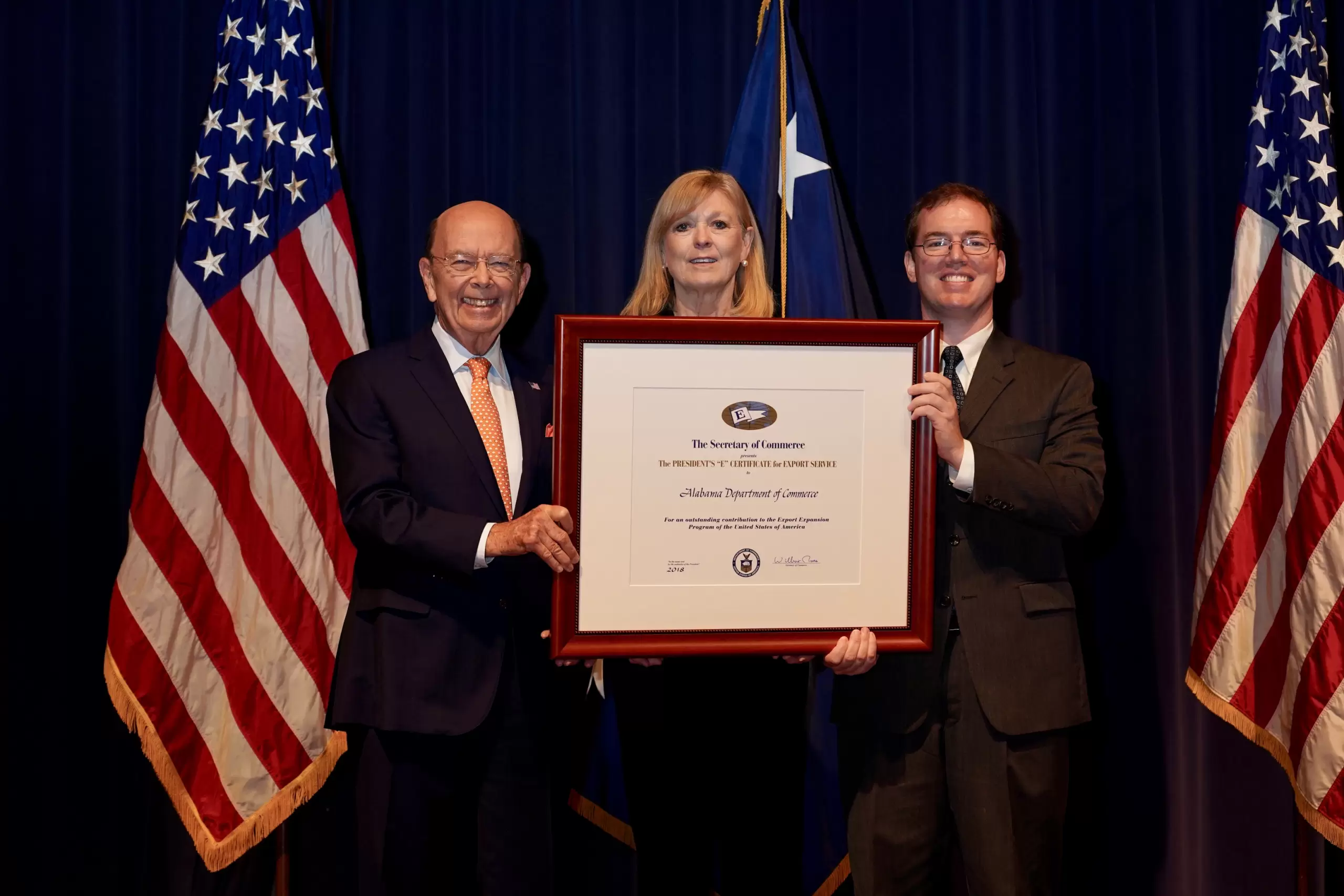 Commerce wins President’s ‘E’ Award for supporting Alabama exports