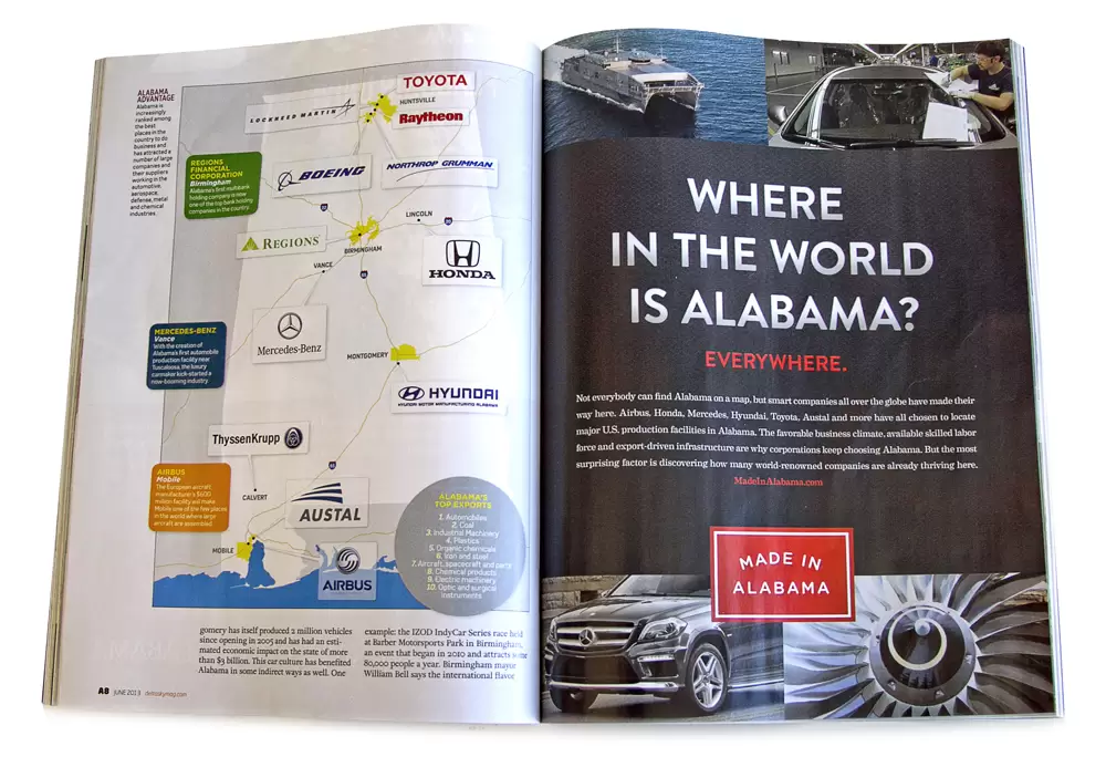 Alabama profile in Delta’s ‘Sky’ magazine spotlights thriving industries